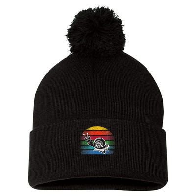 Turbo Snail Boost Racing Team Car Engine Steam Punk Style Pom Pom 12in Knit Beanie