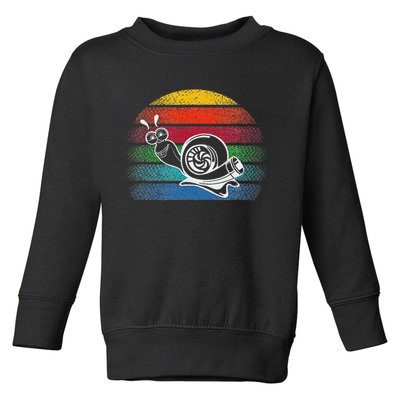 Turbo Snail Boost Racing Team Car Engine Steam Punk Style Toddler Sweatshirt