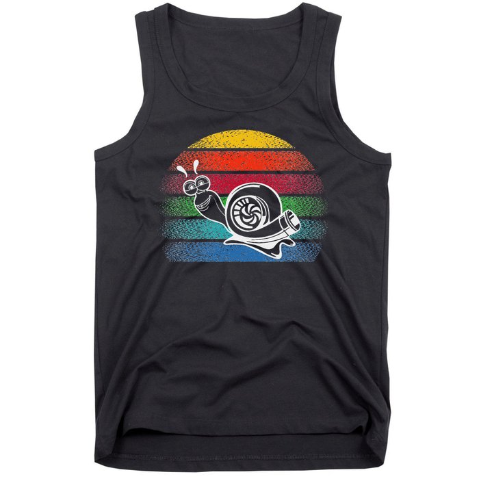 Turbo Snail Boost Racing Team Car Engine Steam Punk Style Tank Top