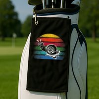 Turbo Snail Boost Racing Team Car Engine Steam Punk Style Golf Towel