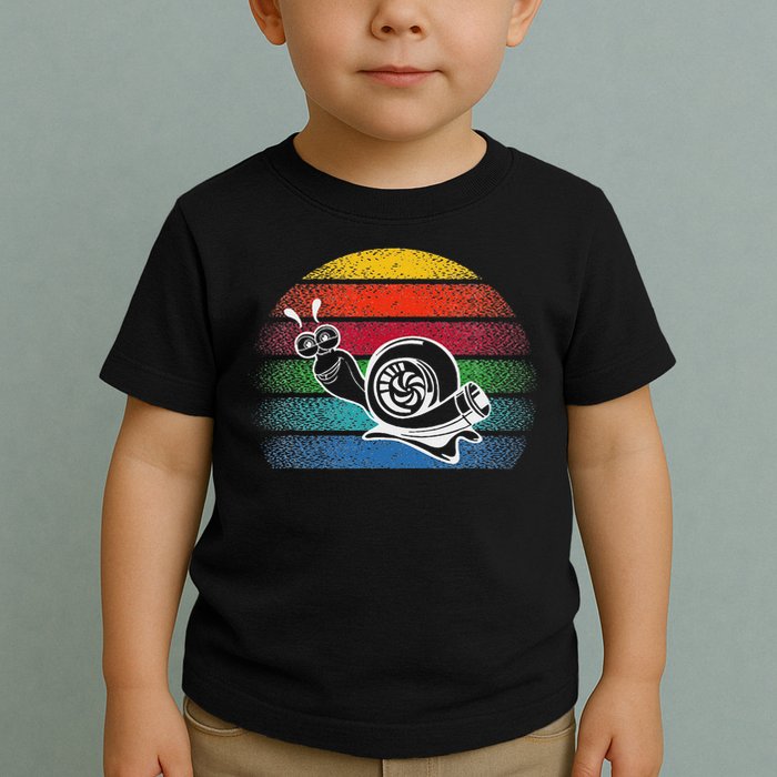 Turbo Snail Boost Racing Team Car Engine Steam Punk Style Toddler T-Shirt