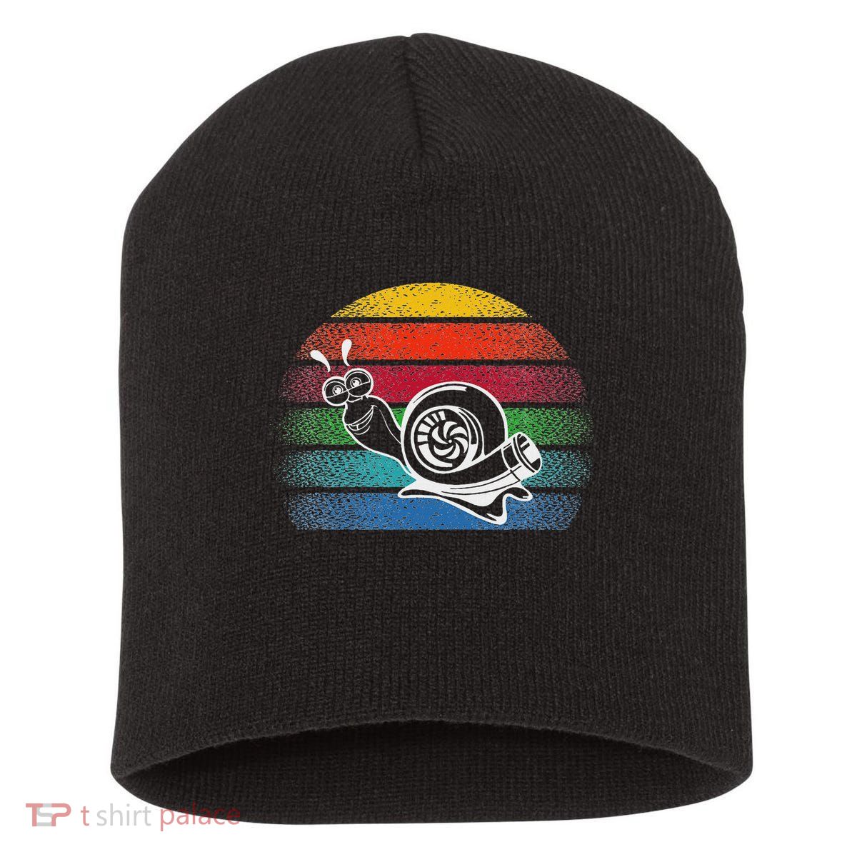 Turbo Snail Boost Racing Team Car Engine Steam Punk Style Short Acrylic Beanie