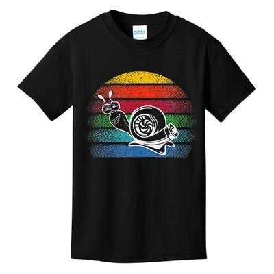 Turbo Snail Boost Racing Team Car Engine Steam Punk Style Kids T-Shirt