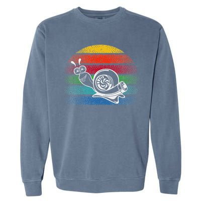 Turbo Snail Boost Racing Team Car Engine Steam Punk Style Garment-Dyed Sweatshirt