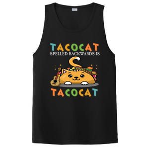 Tacocat Spelled Backward Is Tacocat Love Cat And Taco PosiCharge Competitor Tank