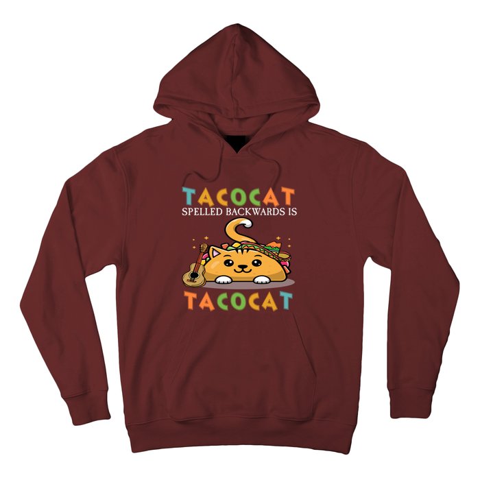 Tacocat Spelled Backward Is Tacocat Love Cat And Taco Hoodie