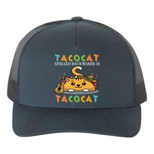 Tacocat Spelled Backward Is Tacocat Love Cat And Taco Yupoong Adult 5-Panel Trucker Hat