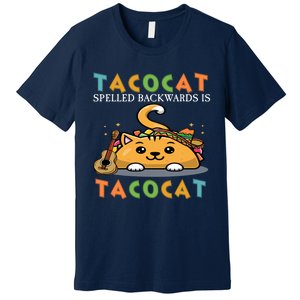 Tacocat Spelled Backward Is Tacocat Love Cat And Taco Premium T-Shirt