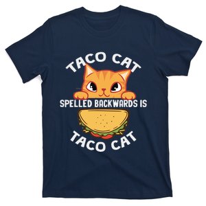 Tacocat Spelled Backward Is Tacocat Funny Cat Dad, Cat Mom T-Shirt