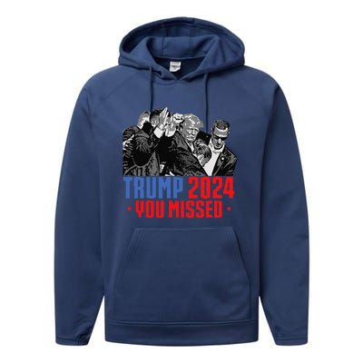 Trump Shot Bulletproof Bloody Ear Bleeding Butler Pa Trump Performance Fleece Hoodie