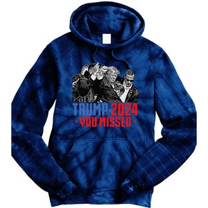 Trump Shot Bulletproof Bloody Ear Bleeding Butler Pa Trump Tie Dye Hoodie