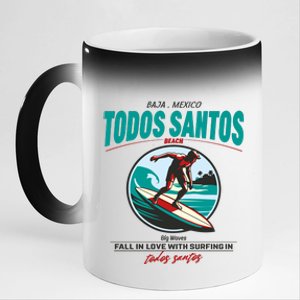 Todos Santos Beach 11oz Black Color Changing Mug