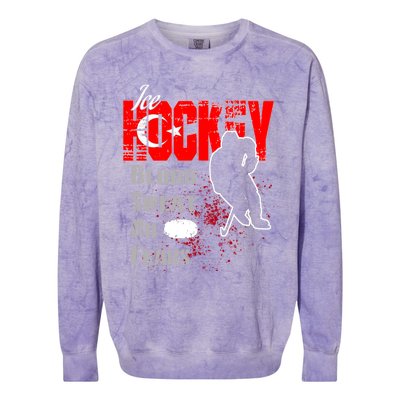 Turkey Supporter Blood Sweat No Fears Ice Hockey Meaningful Gift Colorblast Crewneck Sweatshirt