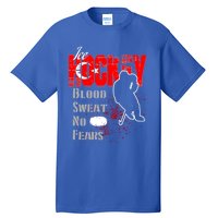 Turkey Supporter Blood Sweat No Fears Ice Hockey Meaningful Gift Tall T-Shirt