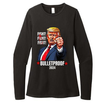 Trump Shot Bulletproof Bloody Ear Bleeding Butler Pa Trump Womens CVC Long Sleeve Shirt