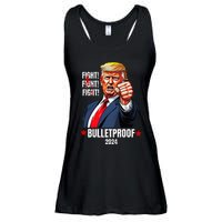 Trump Shot Bulletproof Bloody Ear Bleeding Butler Pa Trump Ladies Essential Flowy Tank