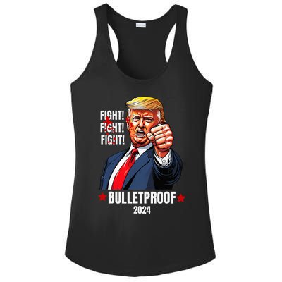 Trump Shot Bulletproof Bloody Ear Bleeding Butler Pa Trump Ladies PosiCharge Competitor Racerback Tank