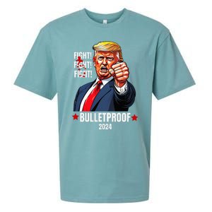 Trump Shot Bulletproof Bloody Ear Bleeding Butler Pa Trump Sueded Cloud Jersey T-Shirt