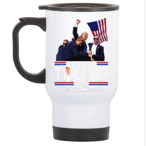 Trump Shot Bulletproof Bloody Ear Bleeding Butler Pa Trump Stainless Steel Travel Mug