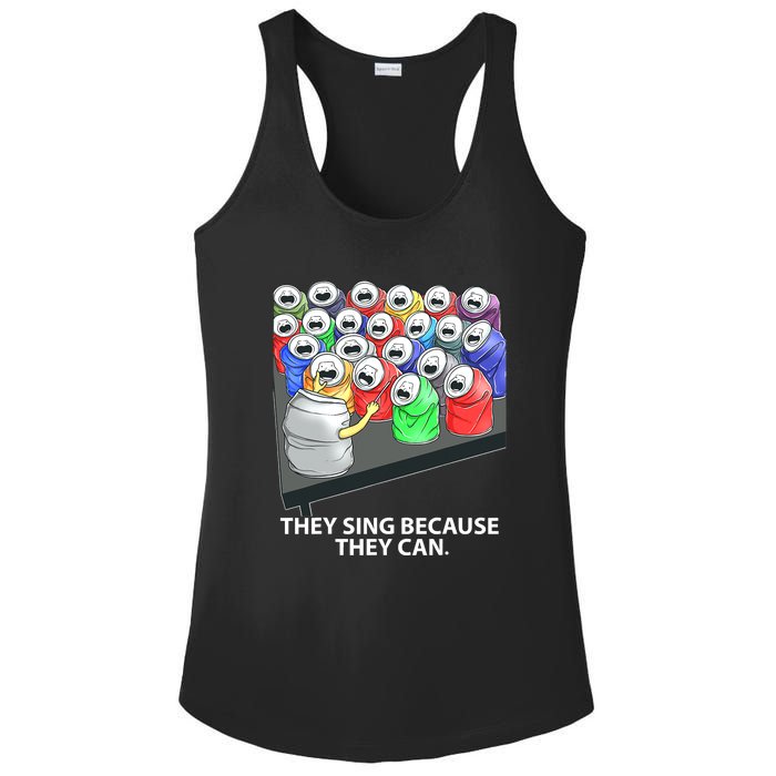 They Sing Because They Can Funny Music Ladies PosiCharge Competitor Racerback Tank