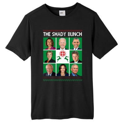 The Shady Bunch Pelosi Biden Obama Kamala Ugly Christmas Tall Fusion ChromaSoft Performance T-Shirt