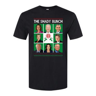 The Shady Bunch Pelosi Biden Obama Kamala Ugly Christmas Softstyle CVC T-Shirt