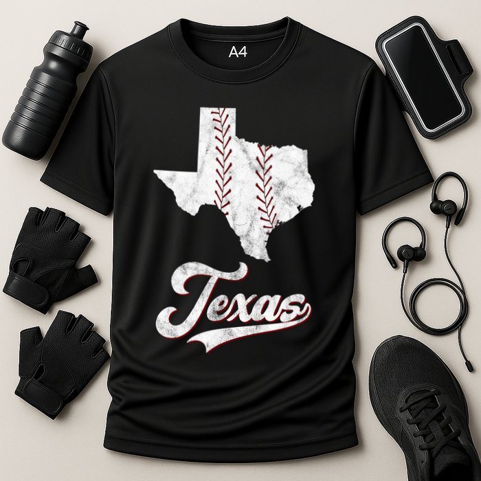 Texas State Baseball Lover Cooling Performance Crew T-Shirt