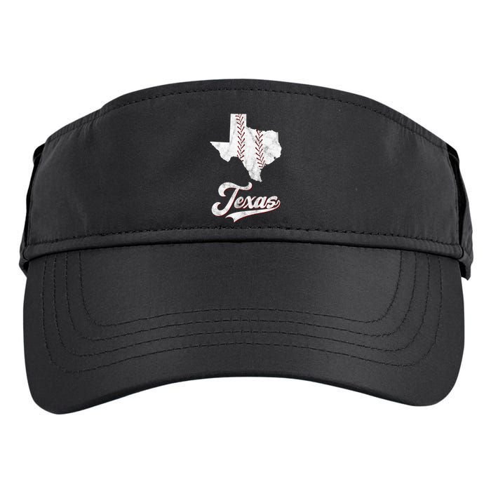 Texas State Baseball Lover Adult Drive Performance Visor