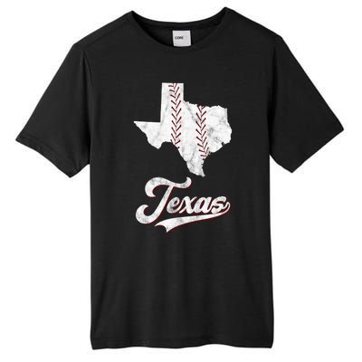 Texas State Baseball Lover Tall Fusion ChromaSoft Performance T-Shirt