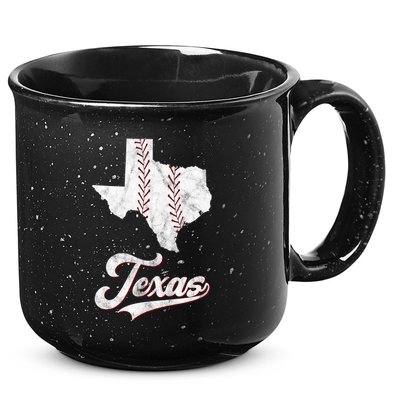 Texas State Baseball Lover 15oz Campfire Ceramic Mug