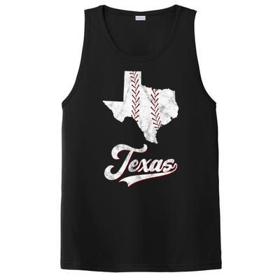 Texas State Baseball Lover PosiCharge Competitor Tank