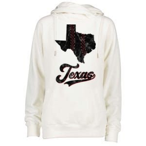 Texas State Baseball Lover Womens Funnel Neck Pullover Hood