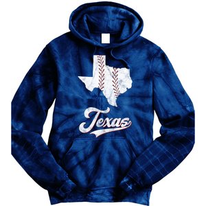 Texas State Baseball Lover Tie Dye Hoodie