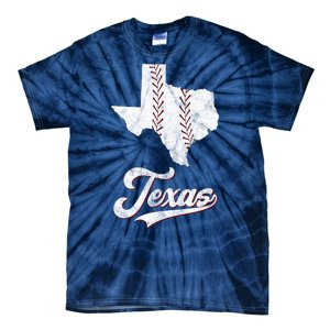 Texas State Baseball Lover Tie-Dye T-Shirt