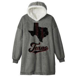 Texas State Baseball Lover Hooded Wearable Blanket