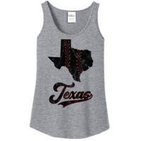 Texas State Baseball Lover Ladies Essential Tank