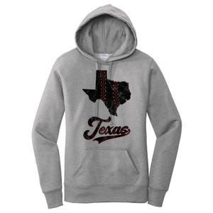 Texas State Baseball Lover Women's Pullover Hoodie