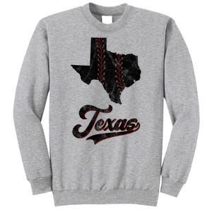 Texas State Baseball Lover Tall Sweatshirt