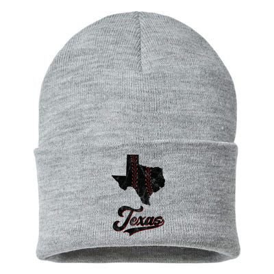 Texas State Baseball Lover Sustainable Knit Beanie