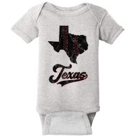 Texas State Baseball Lover Baby Bodysuit