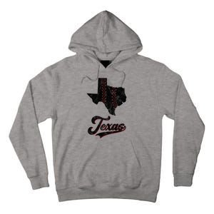 Texas State Baseball Lover Tall Hoodie