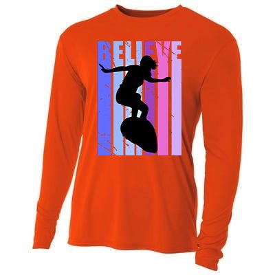 Teen Surfing Birthday Warm Ups Surf Mom Team Gift Cooling Performance Long Sleeve Crew