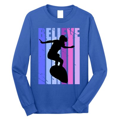 Teen Surfing Birthday Warm Ups Surf Mom Team Gift Long Sleeve Shirt