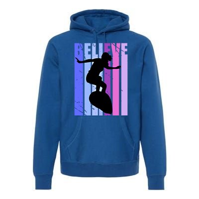 Teen Surfing Birthday Warm Ups Surf Mom Team Gift Premium Hoodie