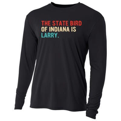 The State Bird Of Indiana Is Larry Vintage Cooling Performance Long Sleeve Crew