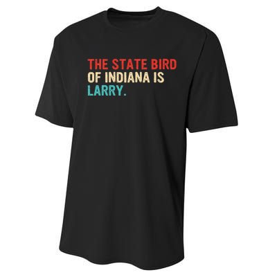 The State Bird Of Indiana Is Larry Vintage Performance Sprint T-Shirt