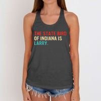 The State Bird Of Indiana Is Larry Vintage Women's Knotted Racerback Tank