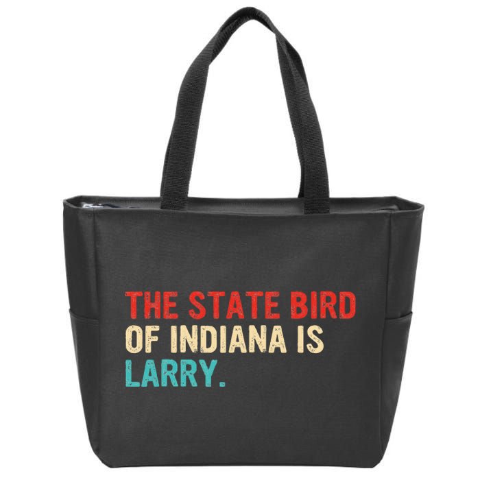 The State Bird Of Indiana Is Larry Vintage Zip Tote Bag