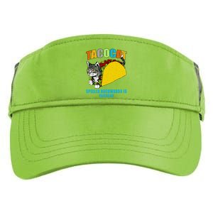 Tacocat Spelled Backwards Is Tacocat Adult Drive Performance Visor