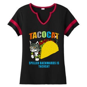 Tacocat Spelled Backwards Is Tacocat Ladies Halftime Notch Neck Tee